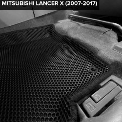 3D коврики EVA с бортами Mitsubishi Lancer X седан, хэтчбек (2007-2017)