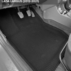 3D коврики EVA с бортами Lada Largus I, 5 мест, дорест (2012-2021)