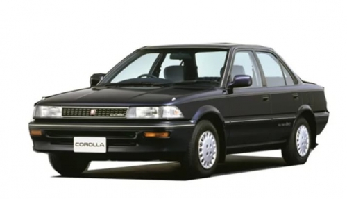 2D коврики EVA в салон  на Toyota Corolla E90 седан, правый руль (1987-1991)