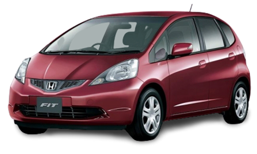 2D коврики EVA в салон и багажник на Honda Fit II, правый руль (2007-2014)