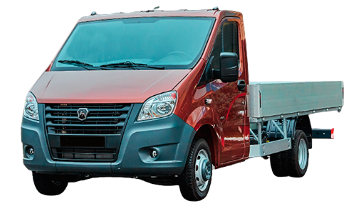 3D коврики EVA с бортами в салон  на ГАЗ Газель NEXT с рычагом КПП на торпеде