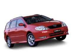 2D коврики EVA в салон и багажник  на Toyota Corolla IX E120 универсал, левый руль (2000-2006)