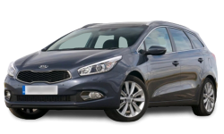 3D коврики EVA с бортами в салон  на Kia Ceed II (JD) хэтчбек, универсал (2012-2018)