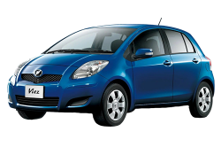 2D коврики EVA в салон и багажник  на Toyota Vitz II XP90, правый руль, 5-ти дверная (2005-2011)