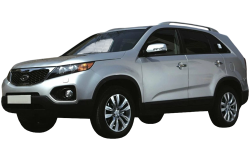 2D коврики EVA в салон и багажник  на Kia Sorento II 7 мест (2009-2012)