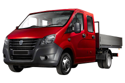 3D коврики EVA с бортами в салон  на ГАЗ Газель NEXT с рычагом КПП на полу